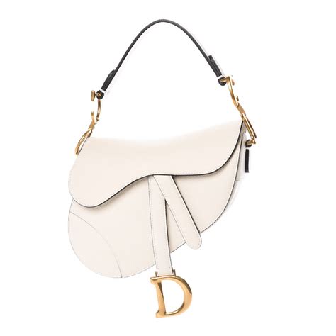 dior saddle white bag|fashionphile Dior saddle bag.